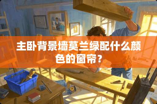 主卧背景墙莫兰绿配什么颜色的窗帘？