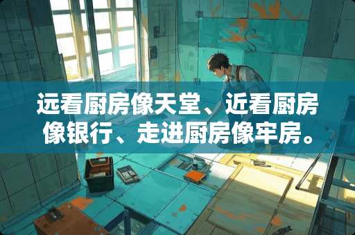 远看厨房像天堂、近看厨房像银行、走进厨房像牢房。