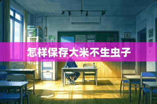 怎样保存大米不生虫子