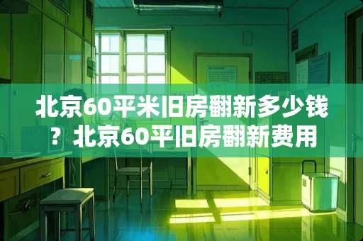 北京60平米旧房翻新多少钱？北京60平旧房翻新费用