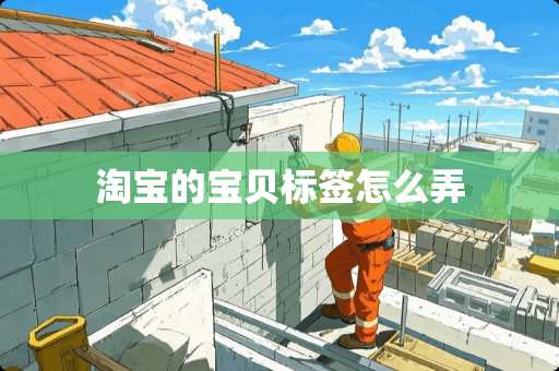 淘宝的宝贝标签怎么弄 淘宝的宝贝标签怎么弄