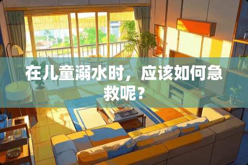在儿童溺水时，应该如何急救呢？