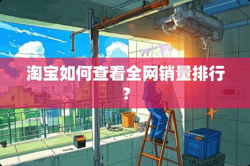 淘宝如何查看全网销量排行？