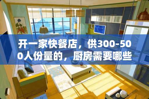 开一家快餐店，供300-500人份量的，厨房需要哪些用具？大概多少钱