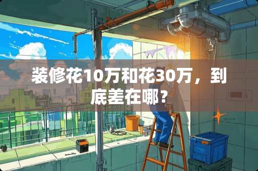 装修花10万和花30万，到底差在哪？