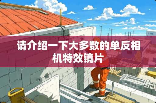 请介绍一下大多数的单反相机特效镜片