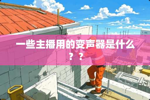 一些主播用的***是什么？？