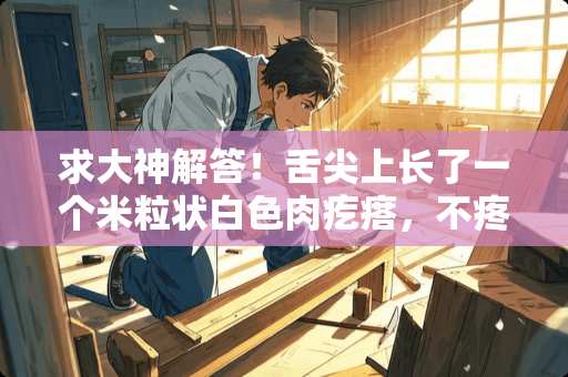 求大神解答！舌尖上长了一个米粒状白色肉疙瘩，不疼不痒，怎么回事？