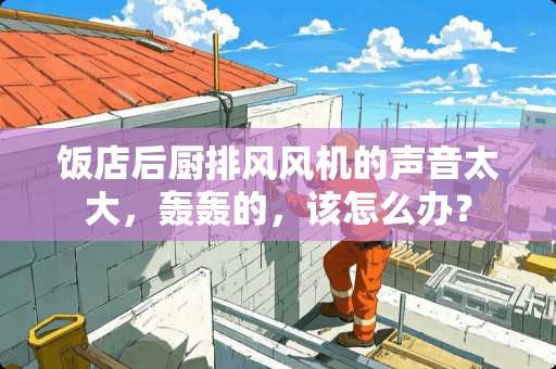 饭店后厨排风风机的声音太大，轰轰的，该怎么办？