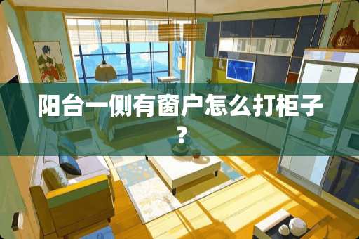 阳台一侧有窗户怎么打柜子？