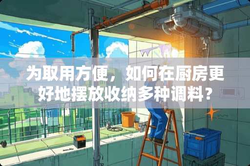 为取用方便，如何在厨房更好地摆放收纳多种调料？