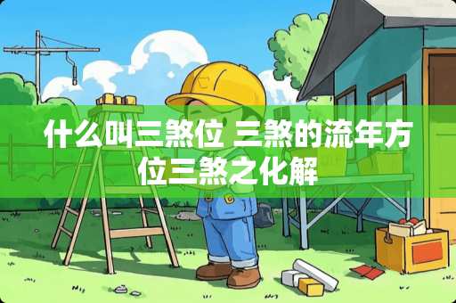 什么叫三煞位 三煞的流年方位三煞之化解