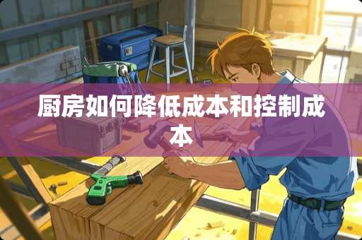 厨房如何降低成本和控制成本