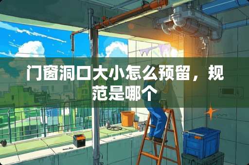 门窗洞口大小怎么预留，规范是哪个