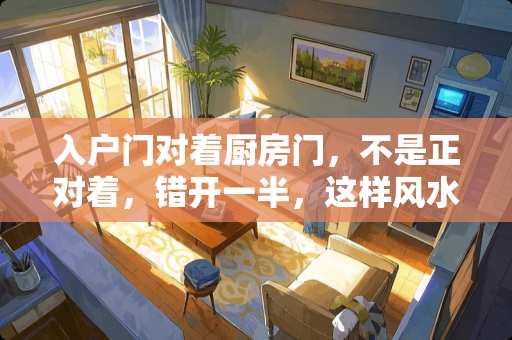 入户门对着厨房门，不是正对着，错开一半，这样风水有影响吗