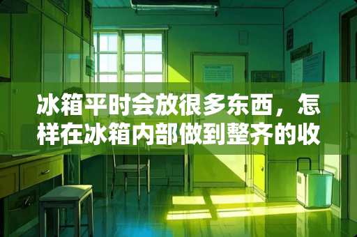 冰箱平时会放很多东西，怎样在冰箱内部做到整齐的收纳？