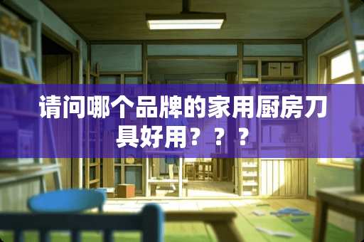 请问哪个品牌的家用厨房刀具好用？？？