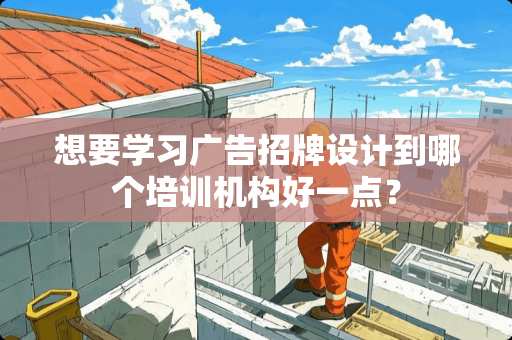 想要学习广告招牌设计到哪个培训机构好一点？