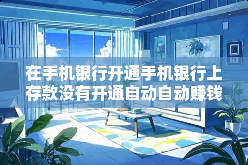 在手机银行开通手机银行上存款没有开通自动自动赚钱到期怎么办