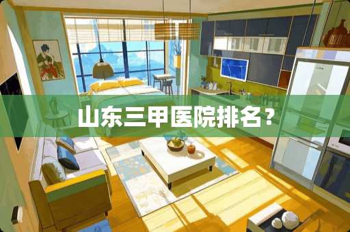 山东三甲医院排名？