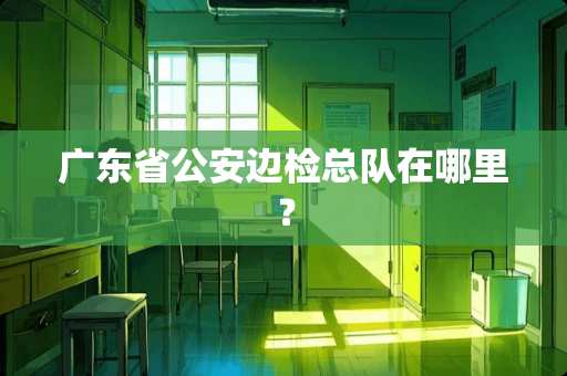 广东省**边检总队在哪里？