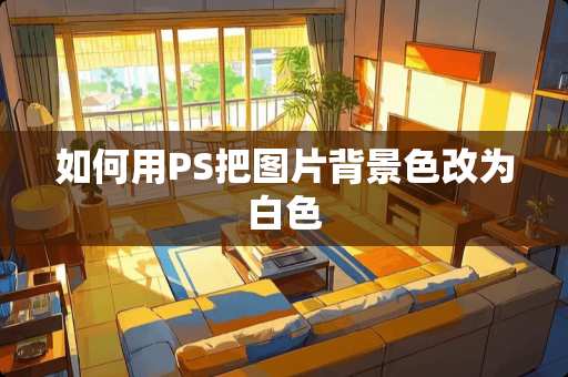 如何用PS把图片背景色改为白色
