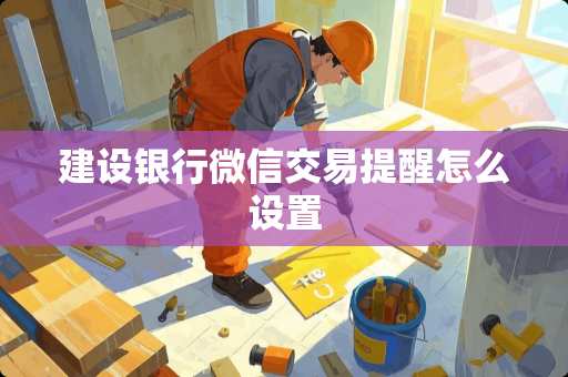 建设银行微信交易提醒怎么设置