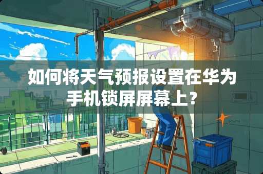 如何将天气预报设置在华为手机锁屏屏幕上？