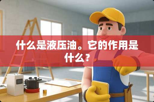 什么是液压油。它的作用是什么？