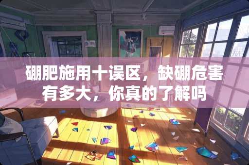 硼肥施用十误区，缺硼危害有多大，你真的了解吗