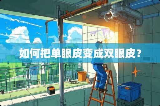 如何把单眼皮变成双眼皮？
