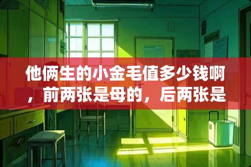 他俩生的小金毛值多少钱啊，前两张是母的，后两张是公的，公的有血统。