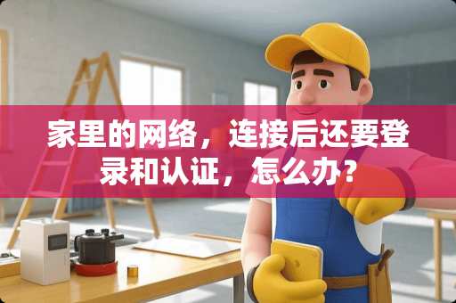 家里的网络，连接后还要登录和认证，怎么办？
