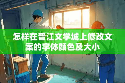 怎样在晋江文学城上修改文案的字体颜色及大小