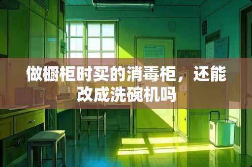 做橱柜时买的消毒柜，还能改成洗碗机吗