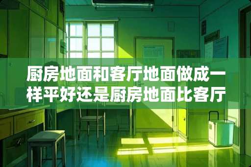厨房地面和客厅地面做成一样平好还是厨房地面比客厅地面低好？
