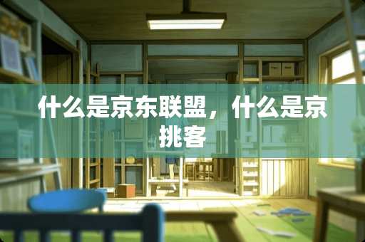 什么是京东联盟，什么是京挑客