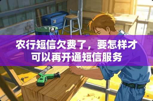 农行短信欠费了，要怎样才可以再开通短信服务