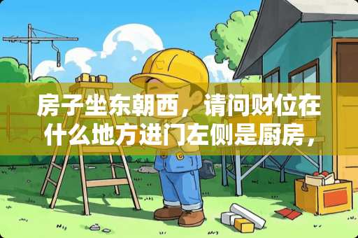 房子坐东朝西，请问财位在什么地方进门左侧是厨房，右侧是卫生间，对面是客厅，客