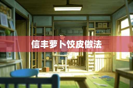 信丰萝卜饺皮做法