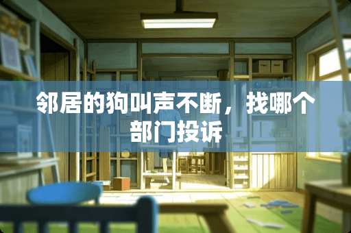 邻居的狗叫声不断，找哪个部门投诉