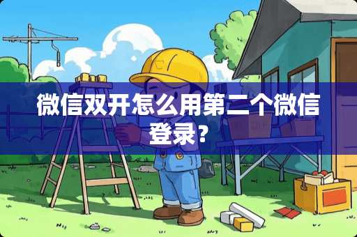 微信双开怎么用第二个微信登录？