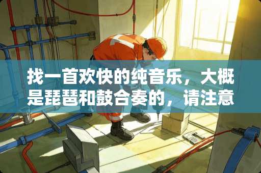 找一首欢快的纯音乐，大概是琵琶和鼓合奏的，请注意，不是欢沁！！！