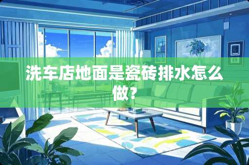 洗车店地面是瓷砖排水怎么做？