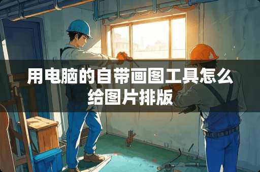 用电脑的自带画图工具怎么给图片排版