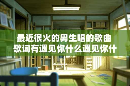 最近很火的男生唱的歌曲 歌词有遇见你什么遇见你什么