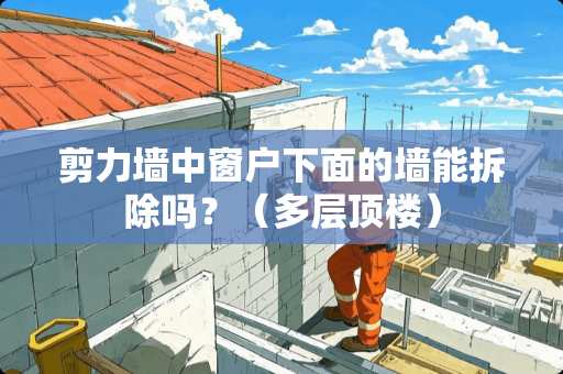 剪力墙中窗户下面的墙能拆除吗？（多层顶楼）