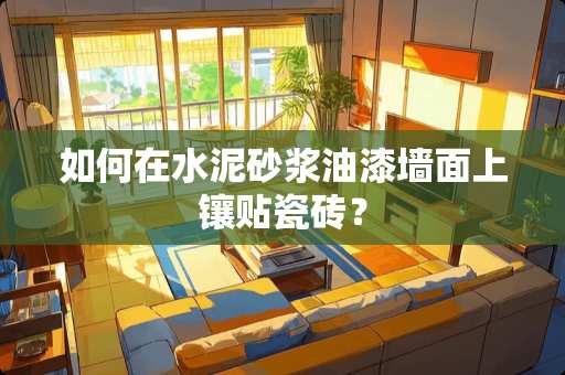 如何在水泥砂浆油漆墙面上镶贴瓷砖？