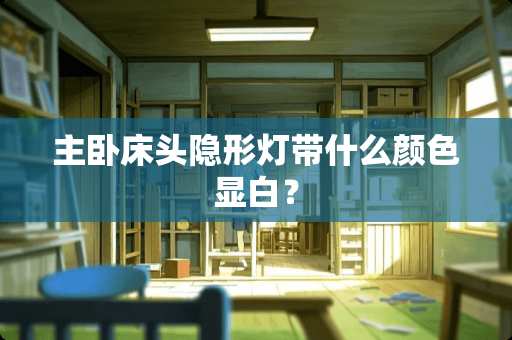 主卧床头**灯带什么颜色显白？