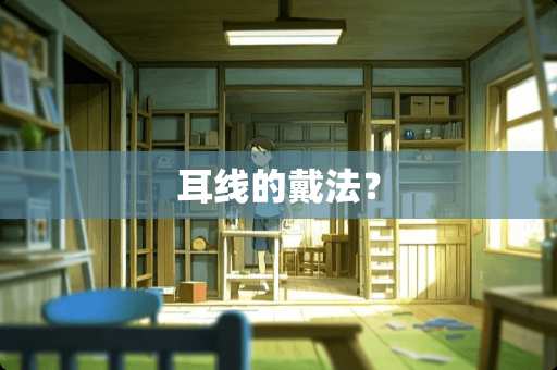 耳线的戴法？